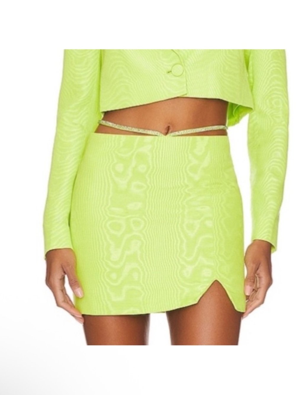 New - Camila Coehlo Hannah Skirt XS Green Mini